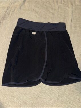 Women's Black Athletic Skort with High Waist